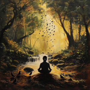 Indian Meditation的專輯Creek's Meditation Echoes: Binaural Birds in Nature - 92 96 Hz