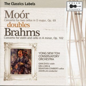 Sebastian Comberti的專輯Moór & Brahms: Double Concertos
