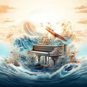 Piano Music Waves: Melodic Seas