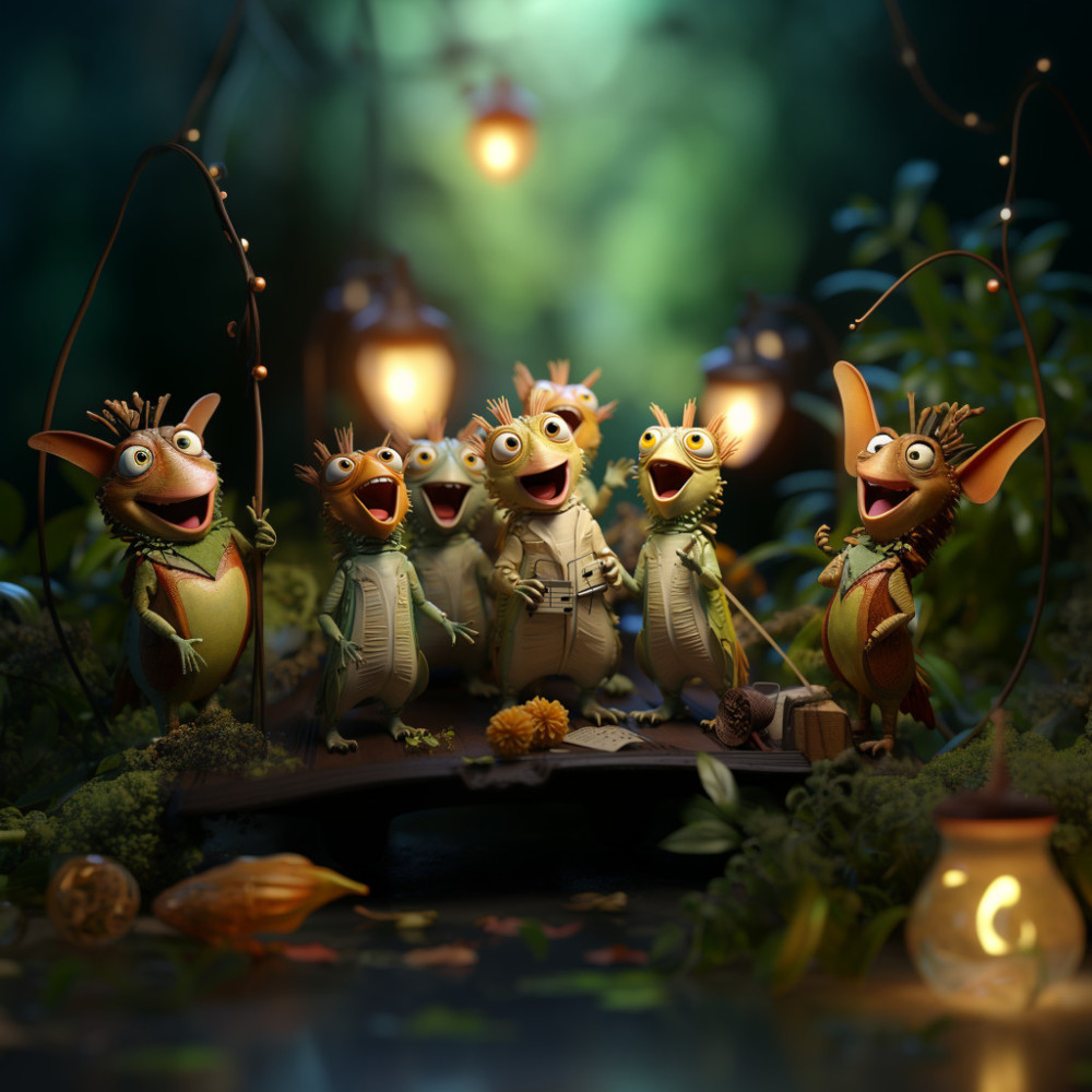 Prados Iluminados Por La Luna Cantan Canciones Silenciosas
