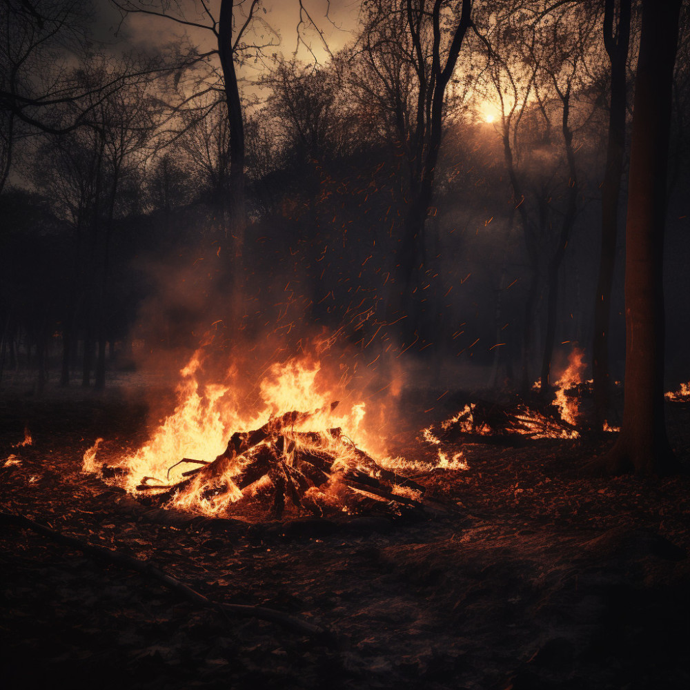 Rustic Fire Dance Natural Wilderness Melody