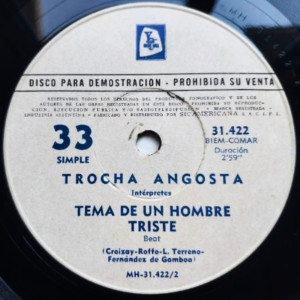 Trocha Angosta的專輯Tema De Un Hombre Triste