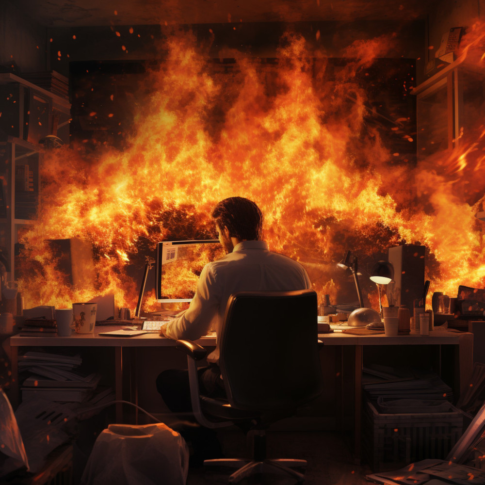 Fiery Office Vibes