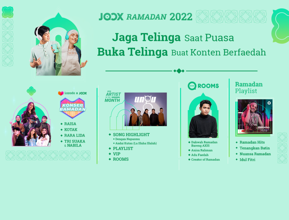 JOOX Temani Pengguna Jalani Ramadan 2022 dengan Konser Musik Hingga Obrolan Berfaedah