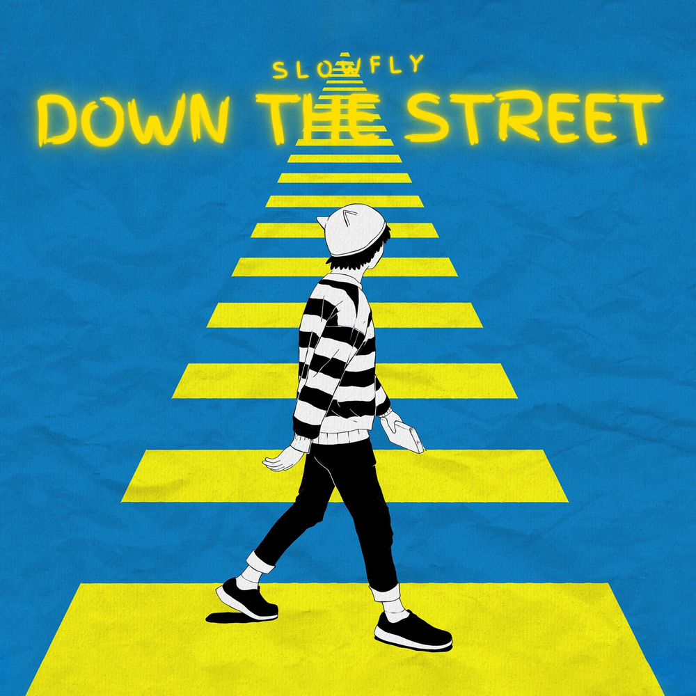 Down the street