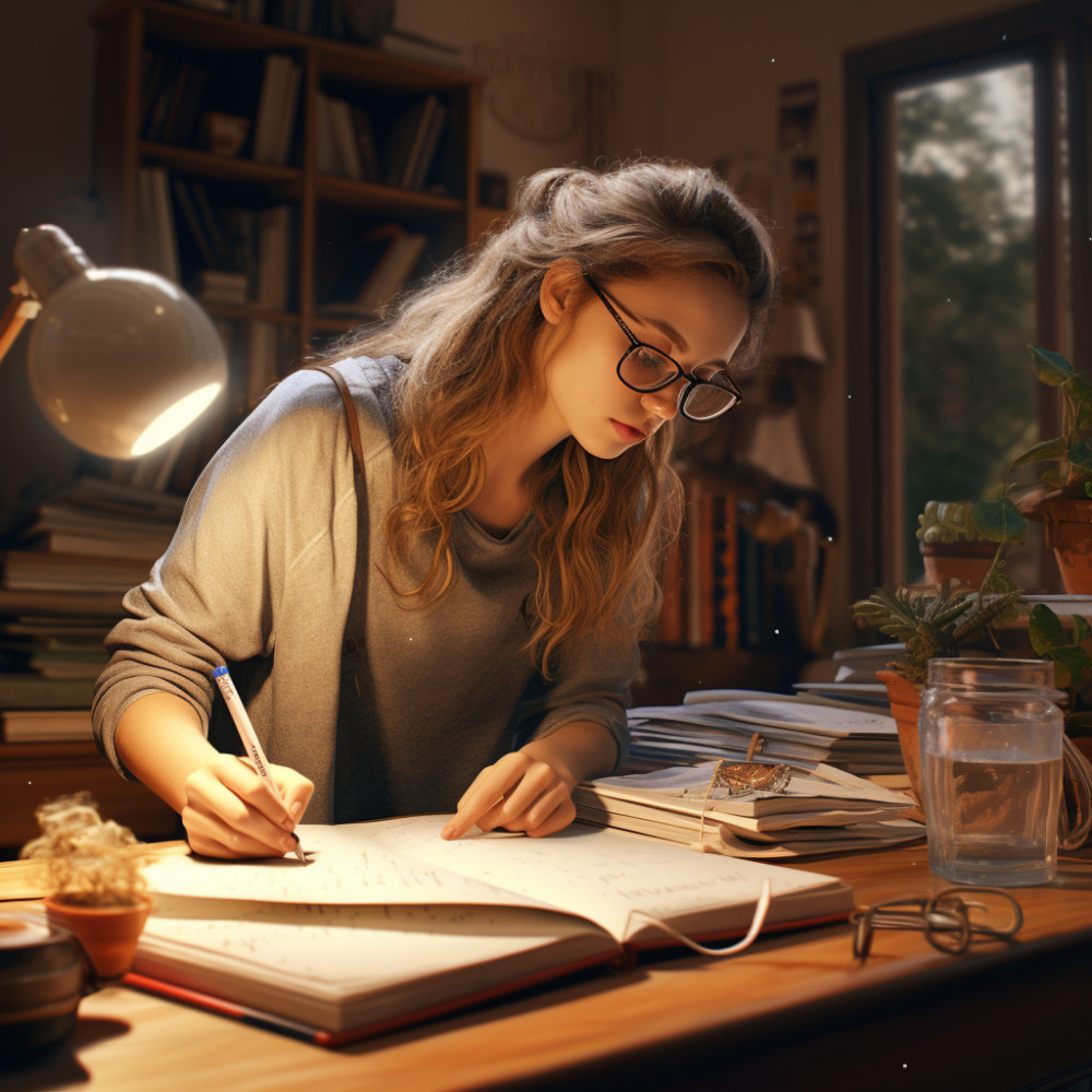 Studying Under Rain's Soothing Sounds