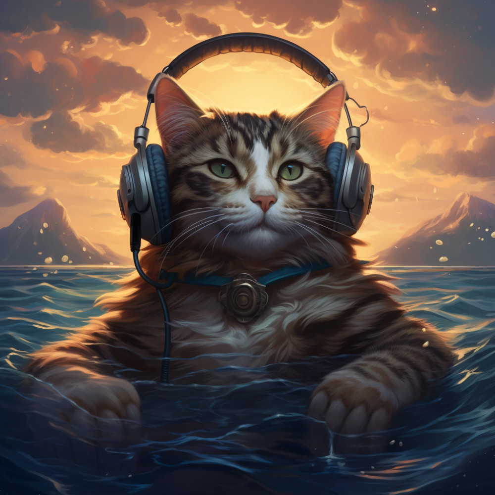 Ocean's Calm Purr Vibes