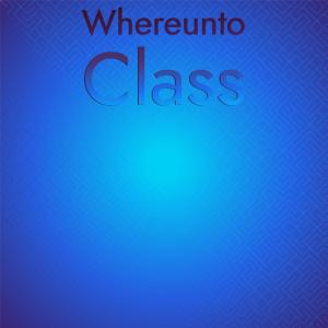 Various Artists的專輯Whereunto Class