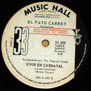 Album Vivir En Carnaval from El Pato Carret