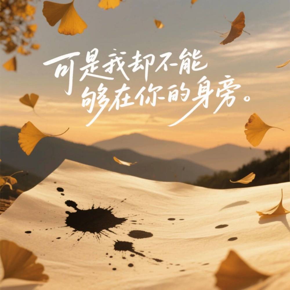 可是我却不能够在你的身旁