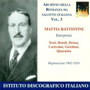 Mattia Battistini的專輯Vocal Recital: Battistini, Mattia - Denza, L. / Tosti, F.P. / Rotoli, A. (Archivio Della Romanza Da Salotto Italiana, Vol. 3) (1902-1924)