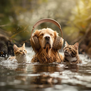 Raining for Calm Pets的專輯Streamside Symphony: Pets Calming Sounds
