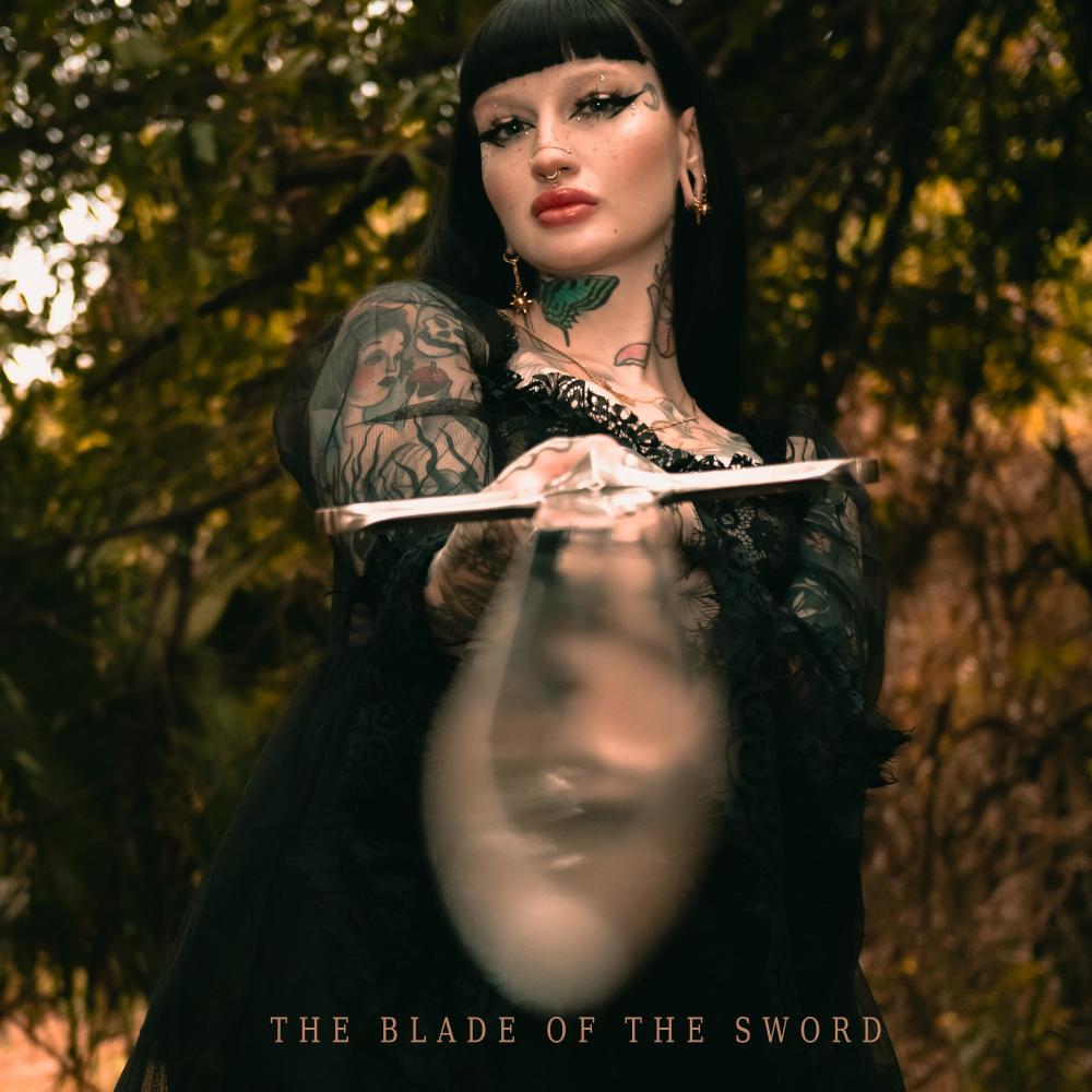 the blade of the sword