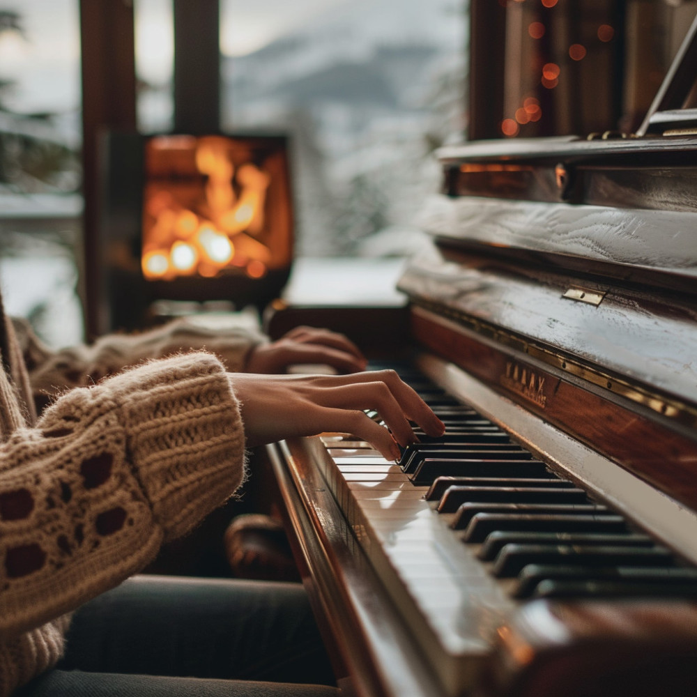 Piano En Lienzo Vibrante