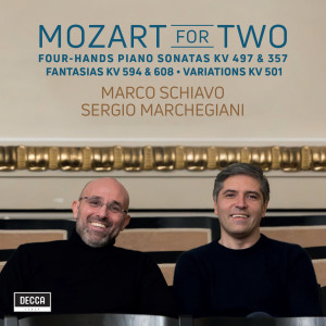 อัลบัม Mozart for Two - Sonata for Piano 4 Hands K. 497, Variations K. 501, Fantasia K. 594, Sonata K. 357 ศิลปิน Sergio Marchegiani
