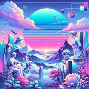 Album Aesthetic Drift (Neon Serenity & Vaporwave Dreams) from Chillout Music Whole World
