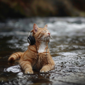 Mellow Study Grooves的專輯Feline's River Rest: Soothing Stream Sounds
