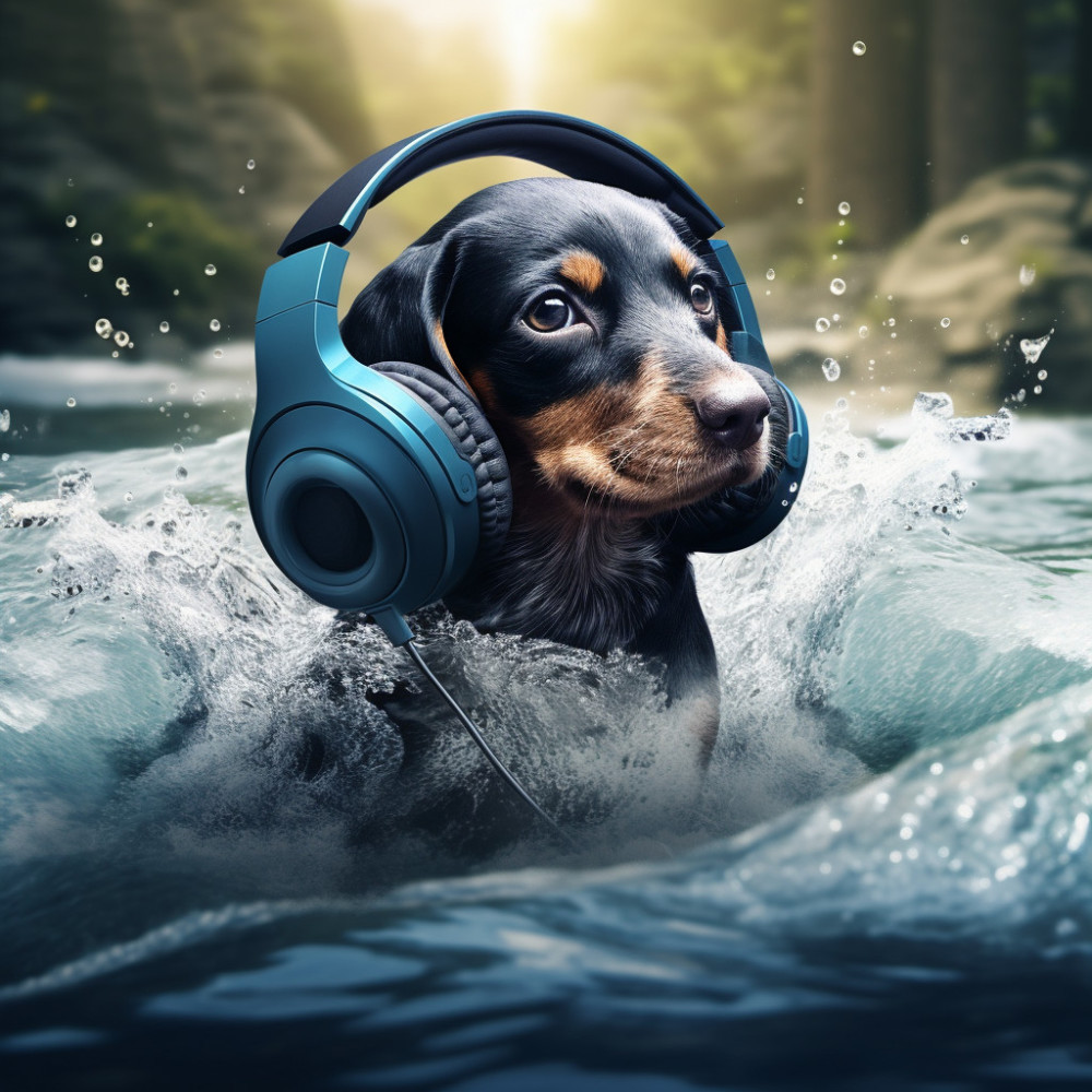 Joyful Stream Dog Harmony