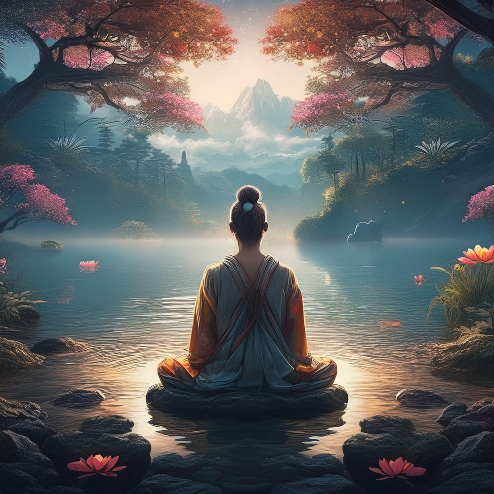 Meditación Serena Con Un Sonido En Calma