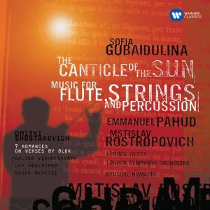 收聽Mstislav Rostropovich的The Canticle of the Sun: [fig.95]... Laudato si, mi Signore, per quelli ke perdonano per lo Tuo amore...歌詞歌曲