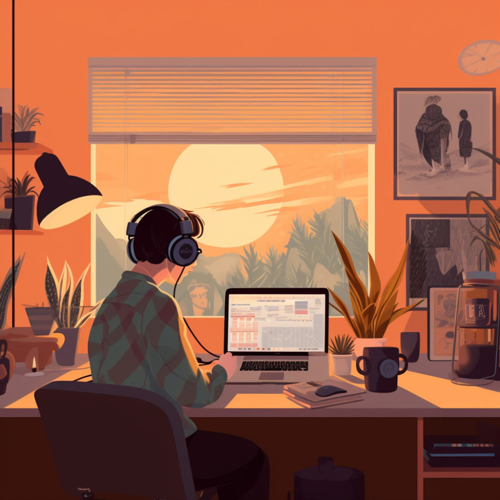 Eco Del Hogar Para El Trabajo Binaural