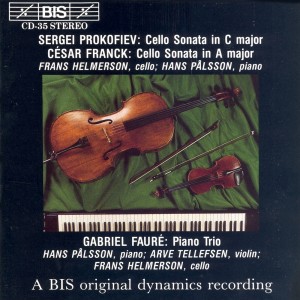 Album Prokofiev / Franck: Cello Sonatas / Fauré: Piano Trio from Arve Tellefsen
