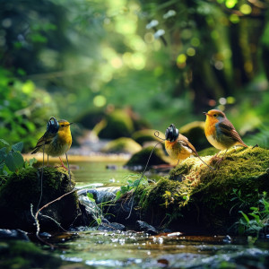 อัลบัม Feathered Streams: Binaural Birds at Creek's Edge - 92 96 Hz ศิลปิน Binaural Beat