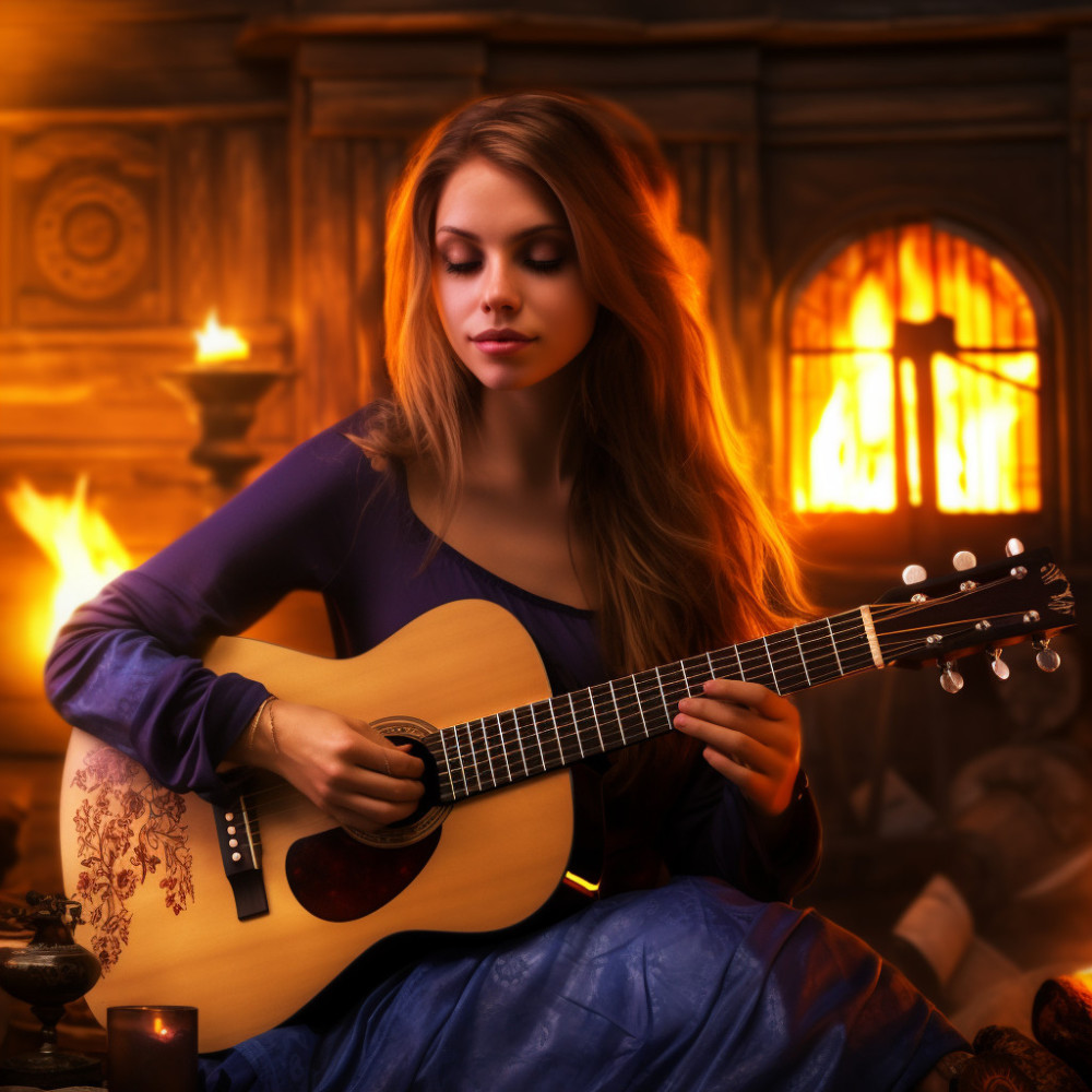 Firelight's Meditative Harmony