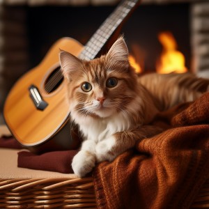 Music For Cats的專輯Cats' Fireside Strings: Gentle Guitar and Flame Sounds