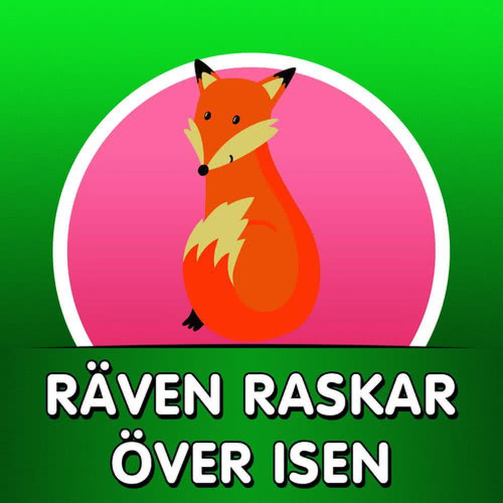 Räven raskar över isen