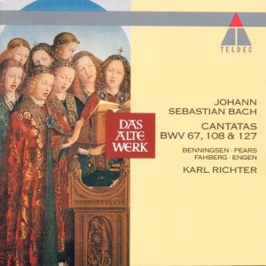收聽Karl Richter的Bach, JS : Cantata No.67 Halt im Gedächtnis Jesum Christ BWV67 : VI Aria & Chorus - "Friede sei mit euch" [Bass, Choir]歌詞歌曲