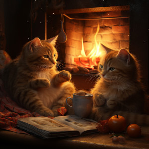 Fireside Sounds: Cats' Music Comfort