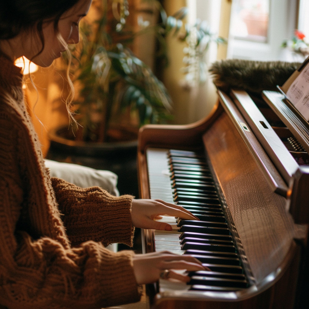 Canciones De Cuna Del Piano En El Cielo Nocturno