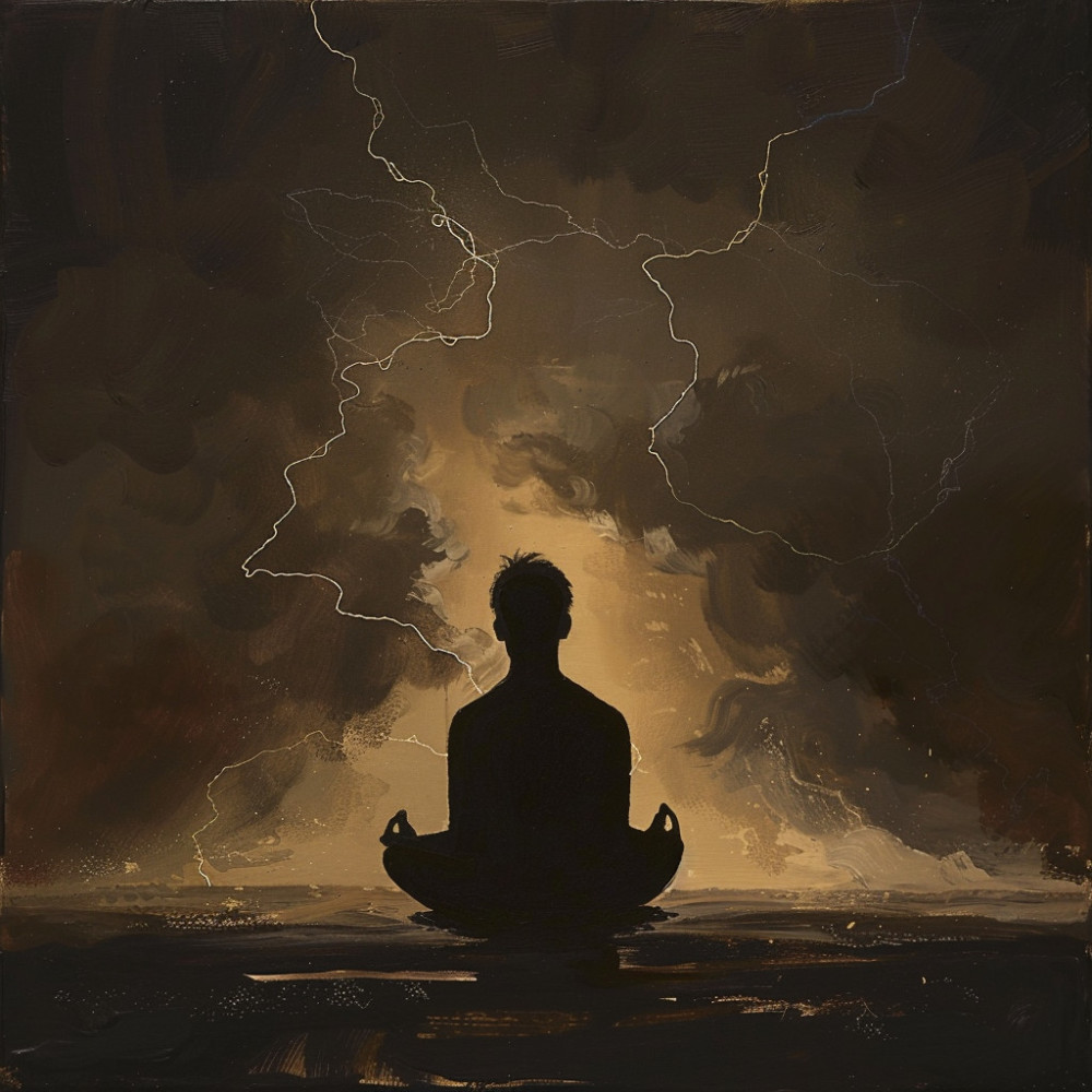 Trueno Binaural Suave Para Equilibrio Espiritual En El Yoga