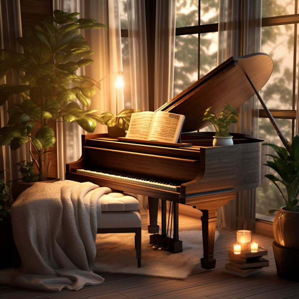 Piano Sleep Starry Night