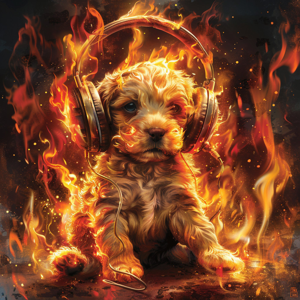 Fire Puppy Joy