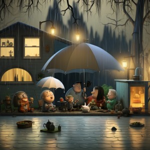 Listen to Drizzling Canvas Whispers song with lyrics from thankful for the rain