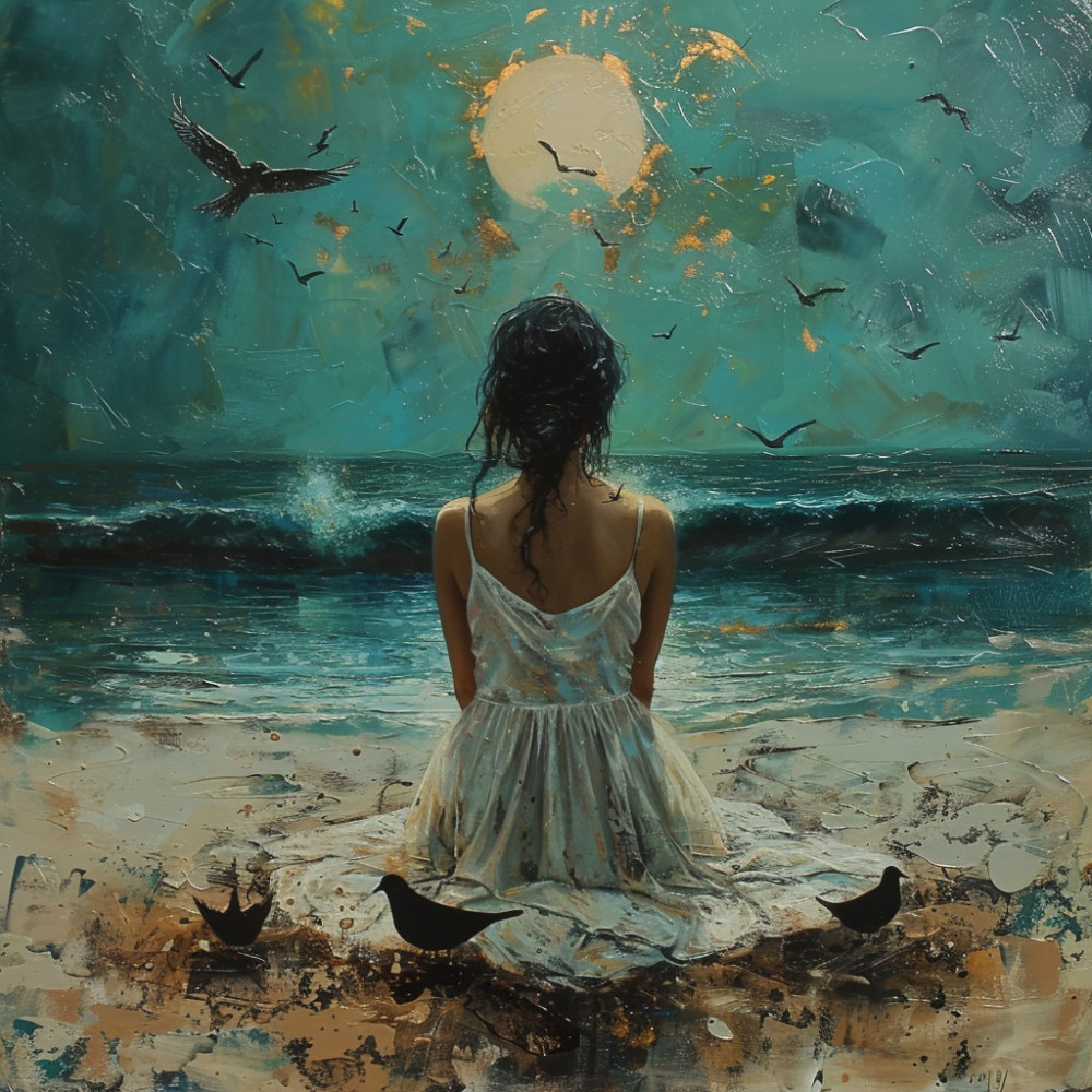 Armonía De Meditación En El Océano