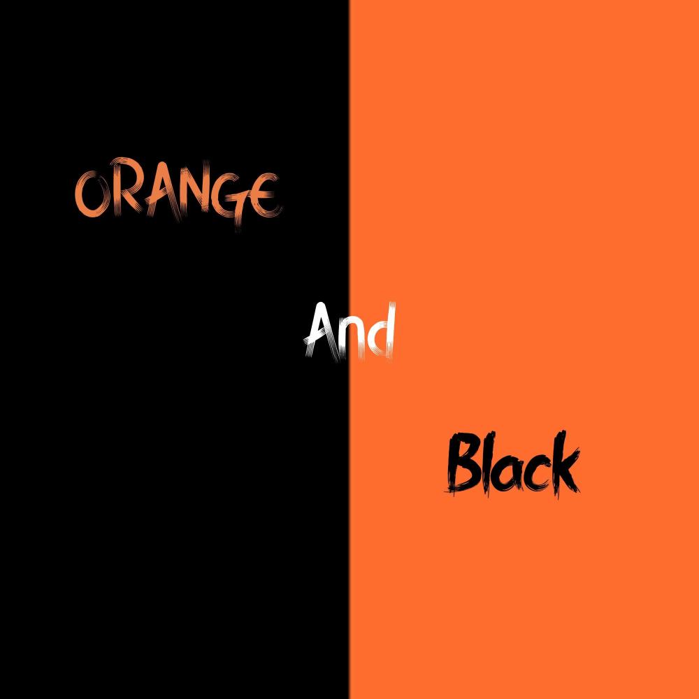 Orange and Black