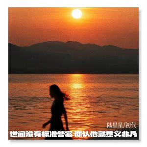 Listen to 世间没有标准答案 你认他就意义非凡 song with lyrics from 陆星星