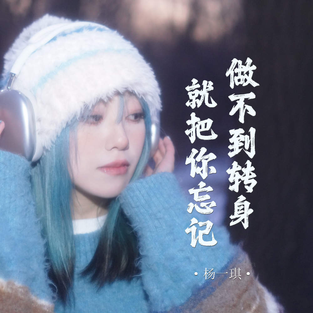 做不到转身就把你忘记 (伴奏)