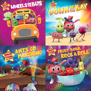 ดาวน์โหลดและฟังเพลง Wheels on the Bus พร้อมเนื้อเพลงจาก The Snack Town All-Stars