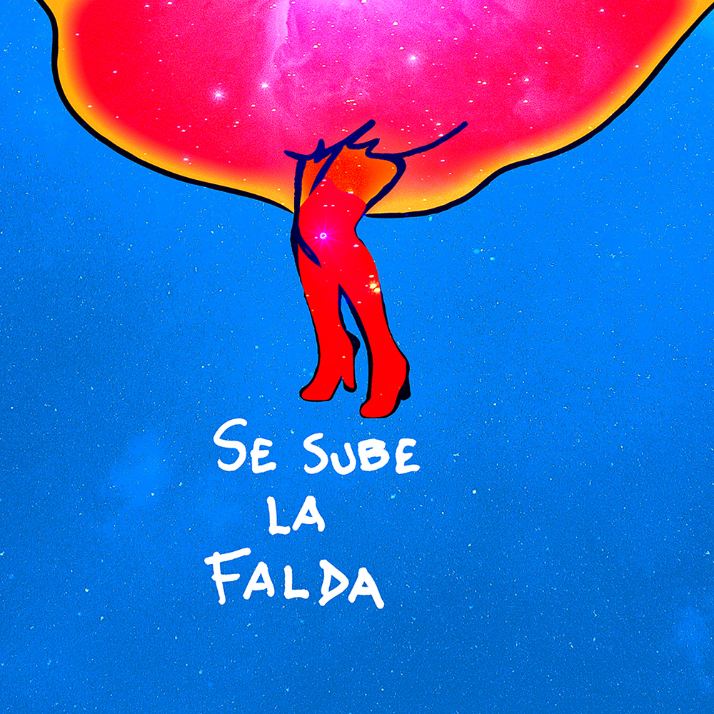 se sube la falda