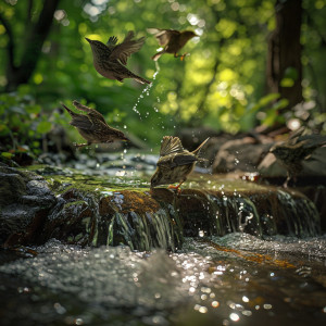 อัลบัม Binaural Relaxation with Creek Birds and Nature Sounds ศิลปิน relax tunes