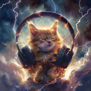 Soothing Nature Sound的專輯Cats in the Thunder: Serene Feline Music
