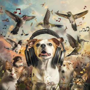 Binaural Beats Noise的專輯Binaural Birds for Pets: Calming Companion Tunes - 92 96 Hz