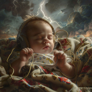 Sleep Sounds Rainfall的專輯Thunder's Baby Sleep: Soft Evening Melodies