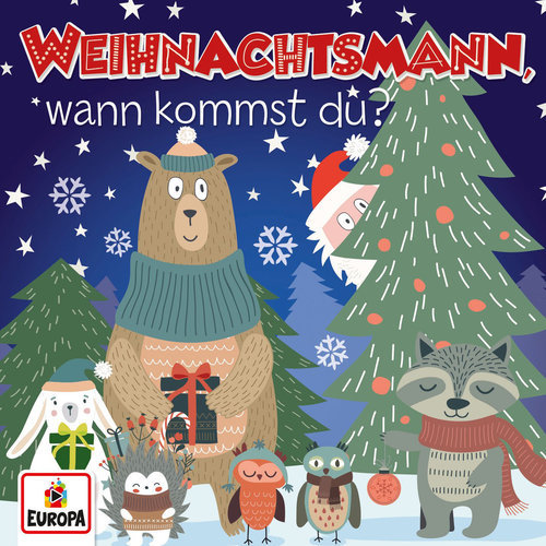 Am Weihnachtsbaum die Lichter brennen