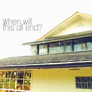 Conversation Without Talk的專輯When will this all end?