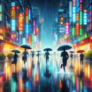 Natur Musikanten的專輯Heavy Rain in the City After Work, Background Rain Noise